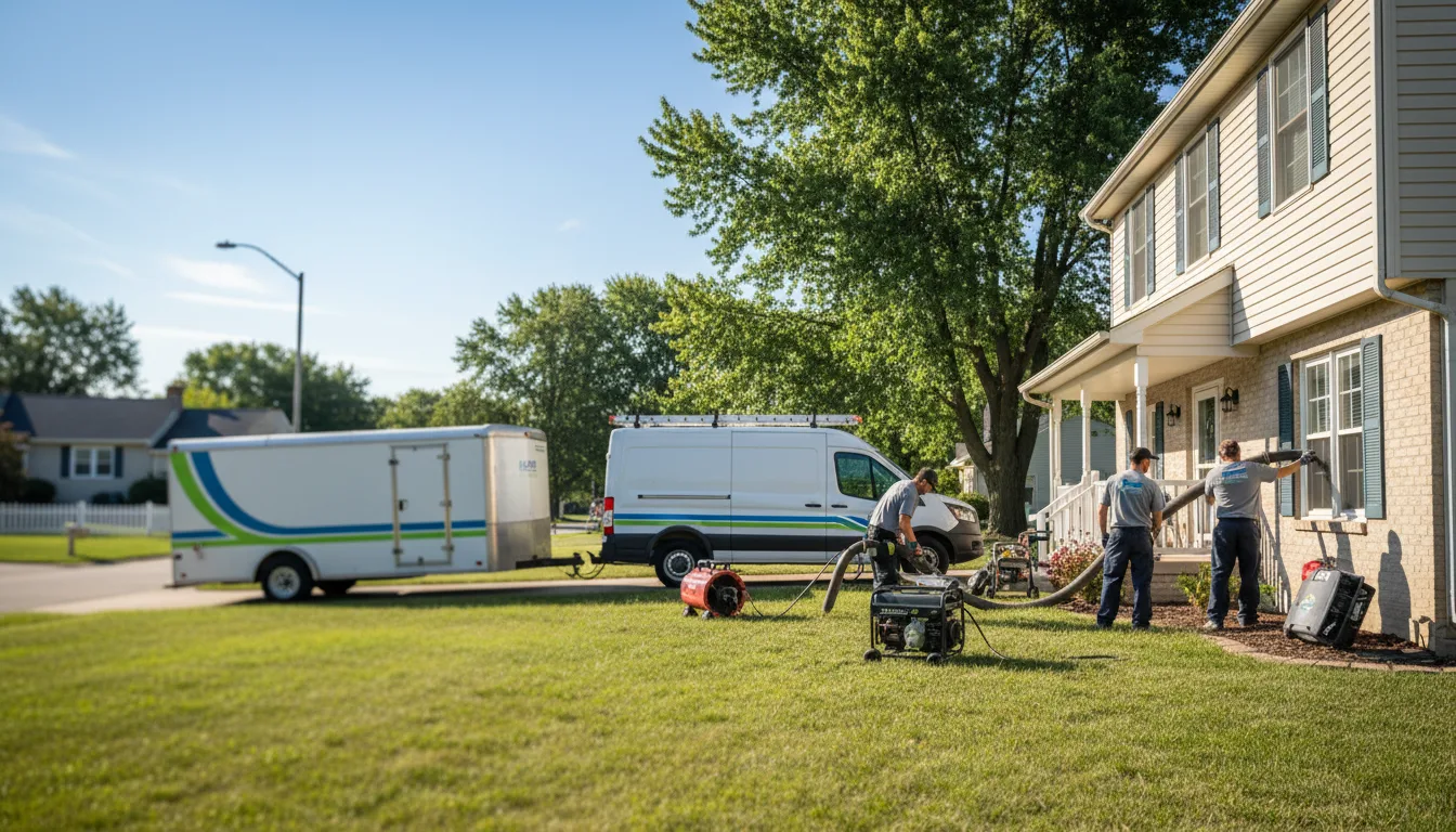 Flooded Basement Restoration And Cleanup With Repair in East Canton, OH near me